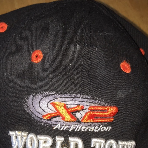 Stihl TS 420 X2 Air filtration world tour 6 panel baseball style hat vented cap - Picture 10 of 11